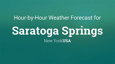 hourly weather saratoga springs ny.